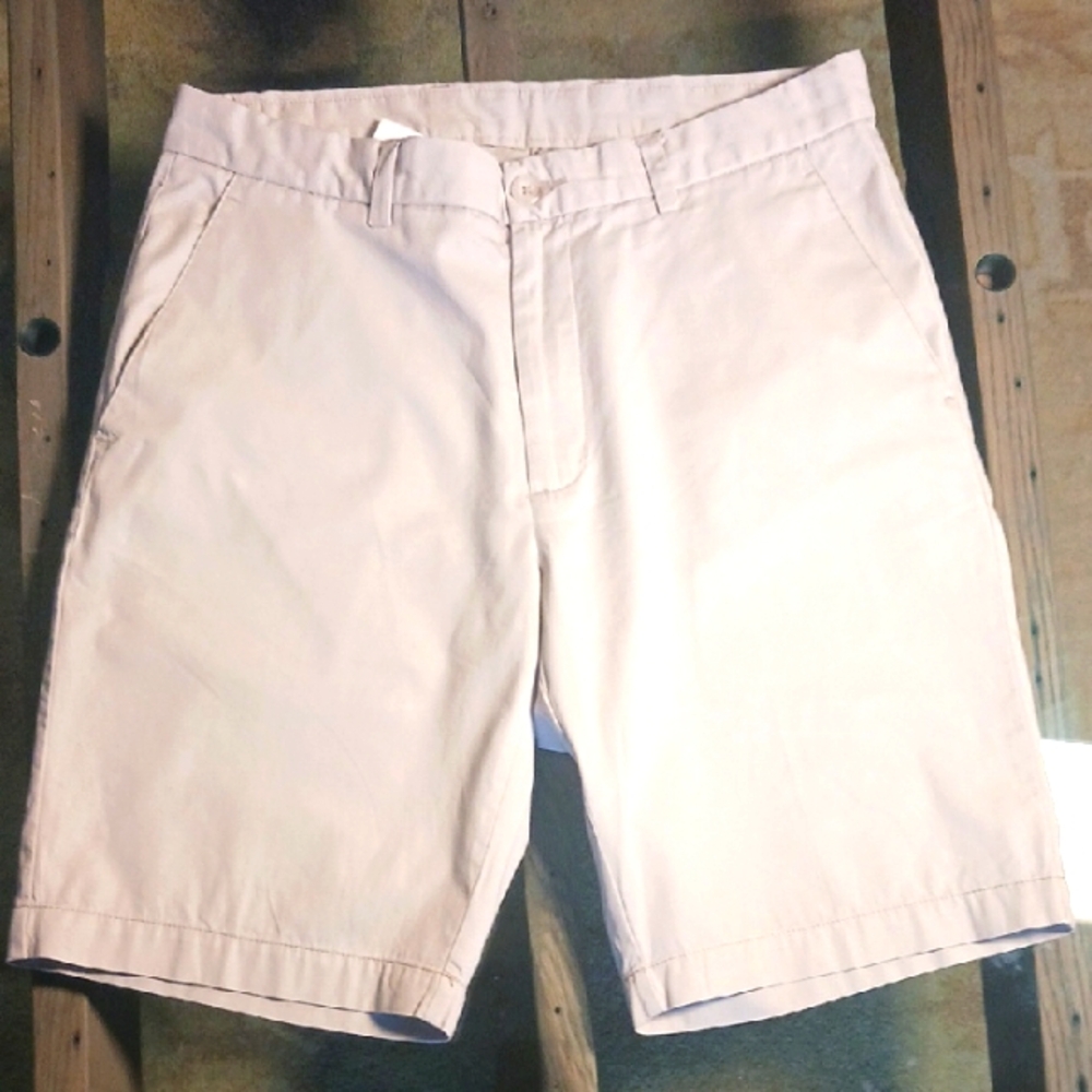 AXIST Men's Taupe Chino Shorts, 32, Taupe.